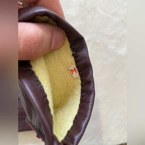 Brown Faux Leather Lined Driving Gloves 1 Long 1 Short 2 Pairs OSFM - Picture 4 of 9